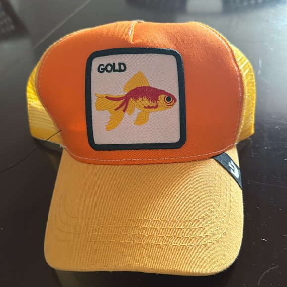 Goorin Bros Animal Farm Hat Trucker Baseball Snapback Gold Ghoti free shipping - Picture 1 of 4